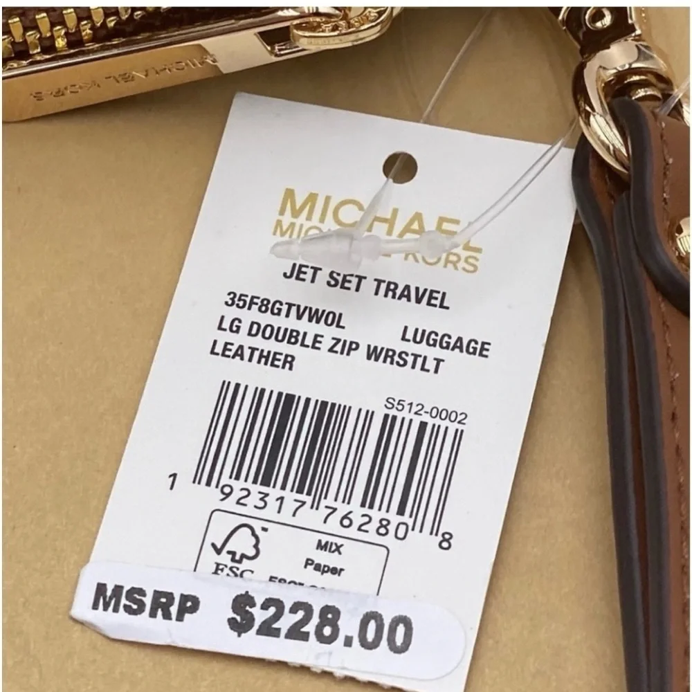 Michael Kors DoubleZip Wallet Wristlet Luggage